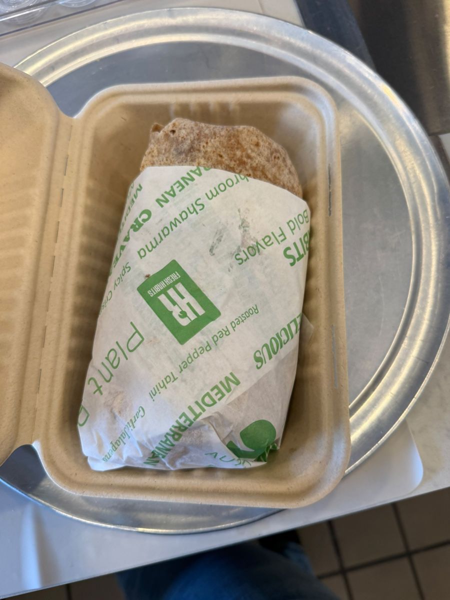 Wrap sandwich in custom-printed wrap paper